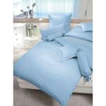 Parure de lit Classic I Bleu clair / Blanc - 240 x 220 cm + oreiller 80 x 80 cm