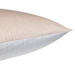 Parure de lit Classic II Beige / Blanc - 155 x 200 cm + oreiller 80 x 80 cm