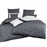 Parure de lit Classic II Noir / Blanc - 155 x 220 cm + oreiller 80 x 80 cm