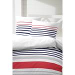 Beddengoed Halsey katoen - Wit/rood/blauw