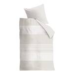 Beddengoed Hilton Head katoen - beige/wit