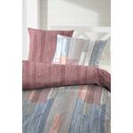 Parure de lit Izee Satin Mako - Rouge Bordeaux / Gris