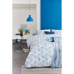 Beddengoed Jitte katoen - blauw/wit