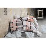 Parure de lit Kapa Coton - Gris / Rose - 155 x 220 cm + coussin 80 x 80 cm - 155 x 220 cm + oreiller 80 x 80 cm