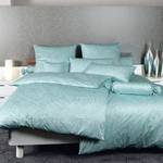 Beddengoed Milazzo II katoen - Turquoise - 155x220cm + kussen 80x80cm