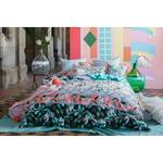 Parure de lit Mosi Coton - Turquoise / Rose vif - 135 x 200 cm + coussin 80 x 80 cm - 135 x 200 cm + oreiller 80 x 80 cm