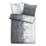 Parure de lit Nesso Coton - Argent / Gris - 135 x 200 cm + oreiller 80 x 80 cm