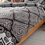 Biancheria da letto New Mandala cotone - antracite / bianco - 135 x 200 cm + cuscino 80 x 80 cm