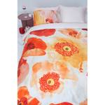 Bettwäsche Oilily Faded Poppy Baumwollstoff - Orange / Rot - 135 x 200 cm + Kissen 80 x 80 cm