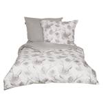 Parure de lit Orelia Coton - Blanc / Gris - 155 x 220 cm + oreiller 80 x 80 cm