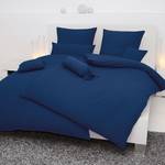 Parure de lit Piano Uni Bleu marine - 135 x 200 cm + oreiller 80 x 80 cm