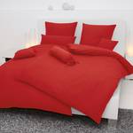 Biancheria da letto Piano Uni Rosso - 155 x 220 cm + cuscino 80 x 80 cm