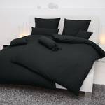 Biancheria da letto Piano Uni Nero - 155 x 220 cm + cuscino 80 x 80 cm