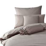 Biancheria da letto Rubin A righe - Grigio talpa - 135 x 200 cm + cuscino 80 x 80 cm