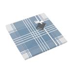 Parure de lit Smood check Blanc / Bleu - 135 x 200 cm