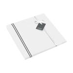 Parure de lit Smood frame Blanc / Gris - 135 x 200 cm + oreiller 80 x 80 cm