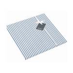 Parure de lit Smood stripes Blanc / Bleu - 155 x 220 cm + oreiller 80 x 80 cm