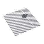 Parure de lit Smood stripes Blanc / Gris - 155 x 220 cm + oreiller 80 x 80 cm