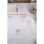 Parure de lit Spring Blossom Coton - Beige / Rose - 155 x 220 cm + oreiller 80 x 80 cm