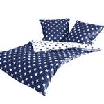 Beddengoed J.D. Stern I Blauw/wit - 200x220cm + kussen 80x80cm