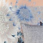 Parure de lit Sunflowers Satin - Bleu / Gris clair