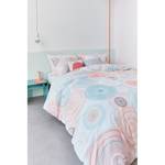 Beddengoed Tam katoen - roze/turquoise - 155x220cm + kussen 80x80cm