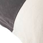 Parure de lit Varenne Gris foncé / Blanc - 135 x 200 cm + oreiller 80 x 80 cm