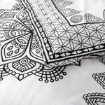 Biancheria da letto Vivala cotone - bianco / nero - 135 x 200 cm + cuscino 80 x 80 cm