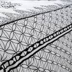 Parure de lit Vivala Étoffe de coton - Noir / Blanc - 200 x 200 cm + 2 oreillers 80 x 80 cm