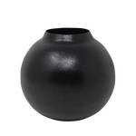 Vase Siyah Schwarz - Metall - 16 x 15 x 16 cm
