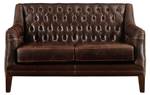 Sofa COLBERT Braun - Echtleder - 84 x 84 x 138 cm