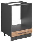 Meuble pour four Fame-Line 38301 Anthracite - Imitation chêne truffier de sonoma