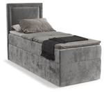 Boxspringbett Indeo Grau - Breite: 90 cm - H2