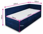 Boxspringbett Flame Graphit - Breite: 109 cm