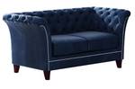 Sonya 2-Sitzer Chesterfield Sofa Nachtblau