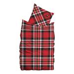 Drap de lit Biber Scot Rouge - 135 x 200 cm + oreiller 80 x 80 cm