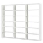 Libreria Empire Bianco lucido - Bianco lucido - 276 x 221 cm