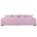 Bigsofa Aaron I Webstoff Mauve - Mit Hocker