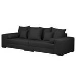 Bigsofa Aaron I Webstoff Anthrazit - Mit Hocker