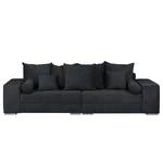 Bigsofa Aaron III Cord Anthrazit - Mit Hocker