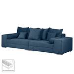 Bigsofa Aaron III Cord Meerblau - Ohne Hocker