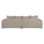 Bigsofa Aaron Kunstleder/Samt Taupe Ohne Hocker