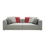 Bigsofa Big Cube Antiklederoptik Grau 240 x 66 cm - 6 Kissen