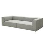 Bigsofa Big Cube Antiklederoptik Grau 270 x 66 cm - 6 Kissen