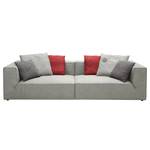 Bigsofa Big Cube Antiklederoptik Grau 300 x 66 cm - 6 Kissen