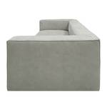 Bigsofa Big Cube Antiklederoptik Grau 270 x 66 cm - Ohne Kissen