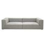 Grand canapé Big Cube Imitation cuir aspect vieilli Gris - 270 x 66 cm - Sans coussin