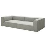 Bigsofa Big Cube Antiklederoptik Grau 300 x 66 cm - Ohne Kissen