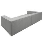 Bigsofa Big Cube Flachgewebe Hellgrau 300 x 66 cm - 6 Kissen