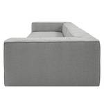 Bigsofa Big Cube Flachgewebe Hellgrau 270 x 66 cm - Ohne Kissen